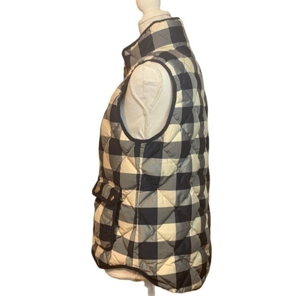 J Crew Excursion Buffalo Check Quilted Vest - Picture 2 of 7